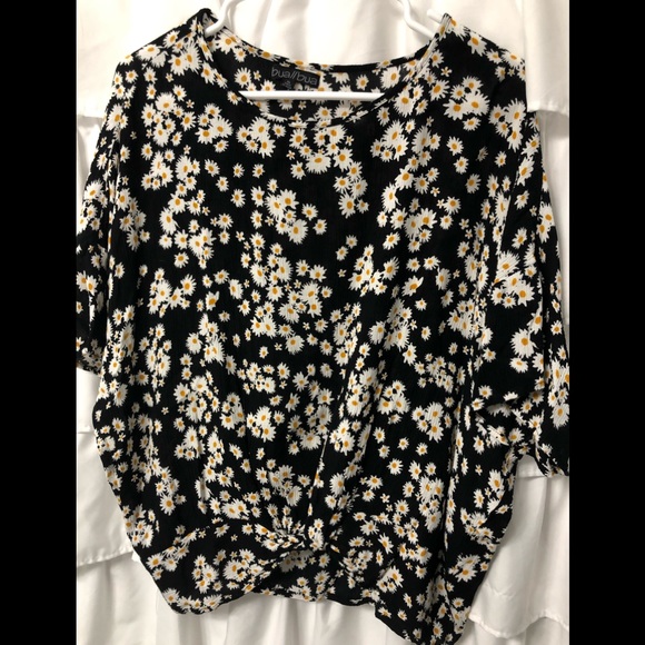 Floral slightly cropped top - Picture 2 of 6